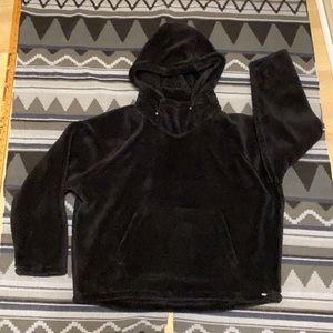 PINK Victorias Secret. Pullover Fleece Hoodie. Size Large. Black